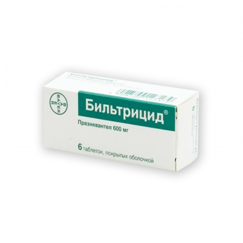 Бильтрицид таблетки 600 мг. №6