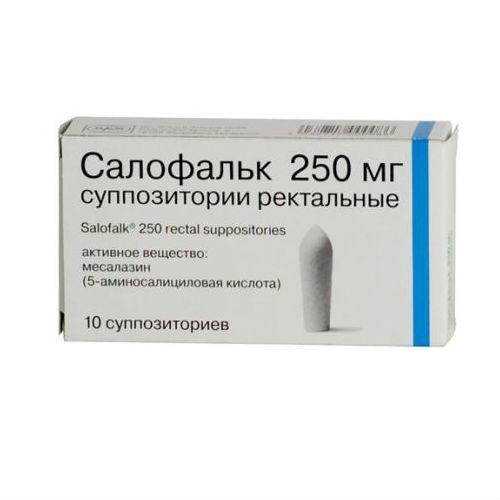 Салофальк свечи ректальные 250 мг №10