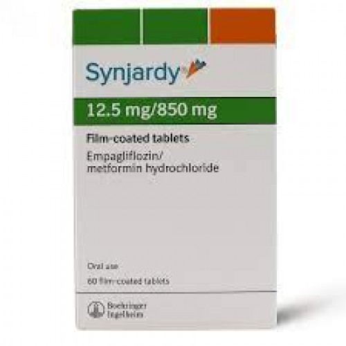 Синджарди Synjardy (метформин, эмпаглифлозин) таблетки 850/12,5мг №60